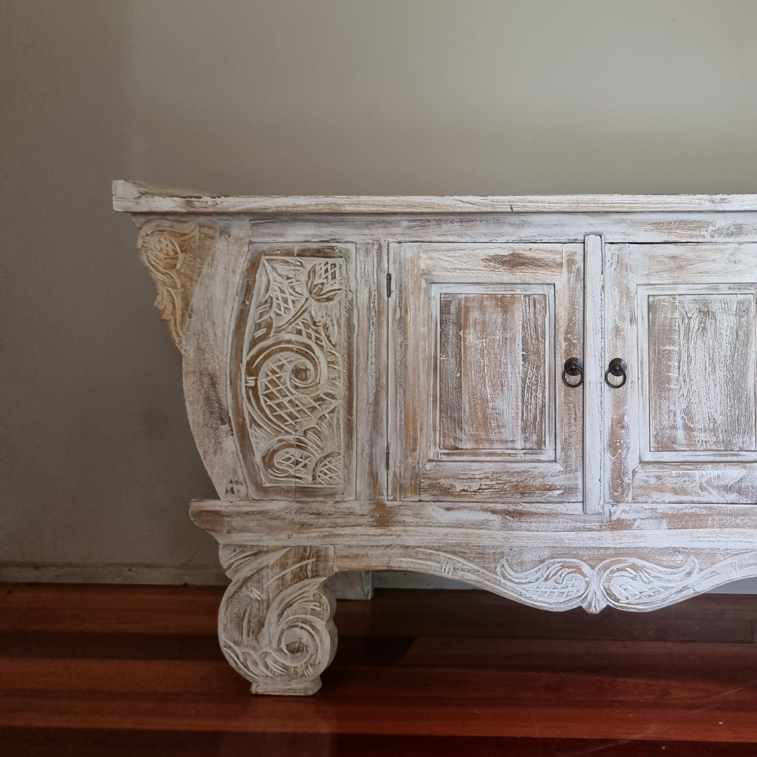 Hallway Table Balinese Carved Design