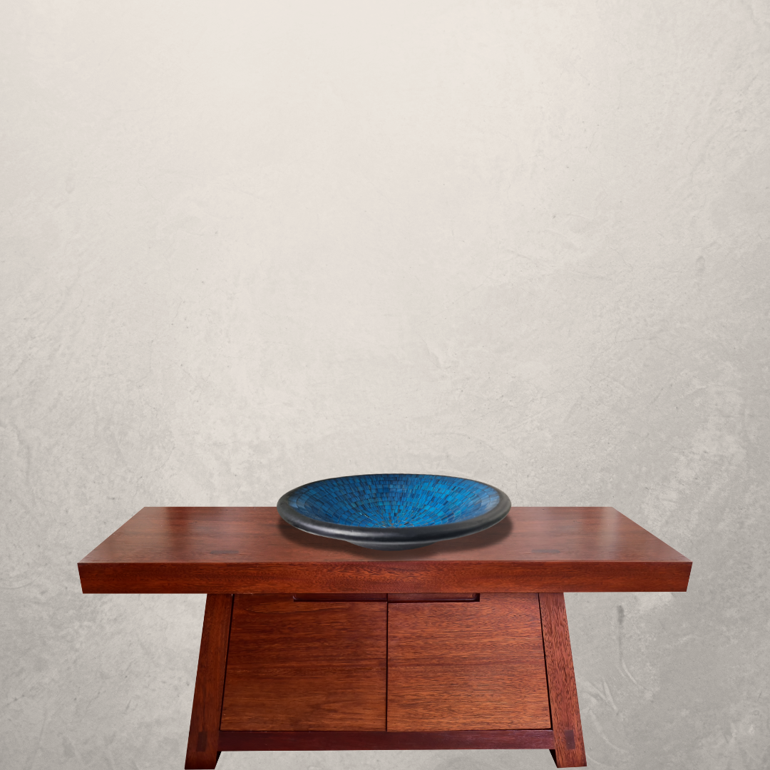 Azure Harmony Mosaic Bowl