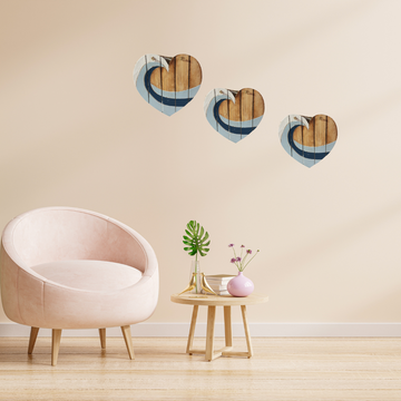 Wooden Hearts Wall Hanging