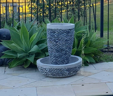 Pebble Water Feature Pot & Base