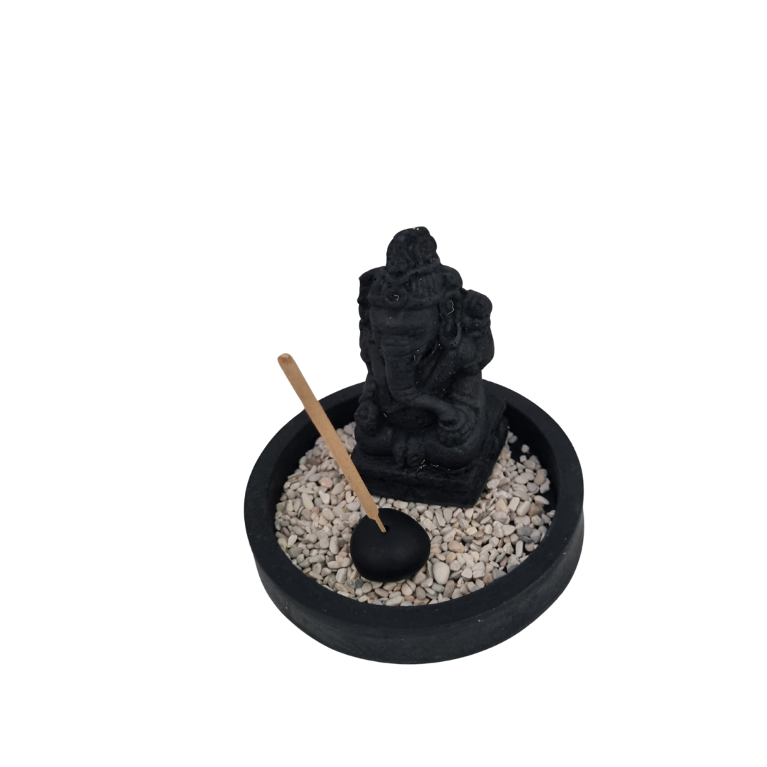 Stone Carved Statues Incense Holder Ganesha 