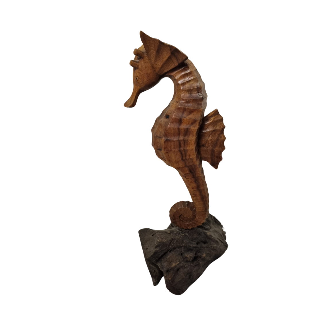 Seahorse Wooden Carved Design