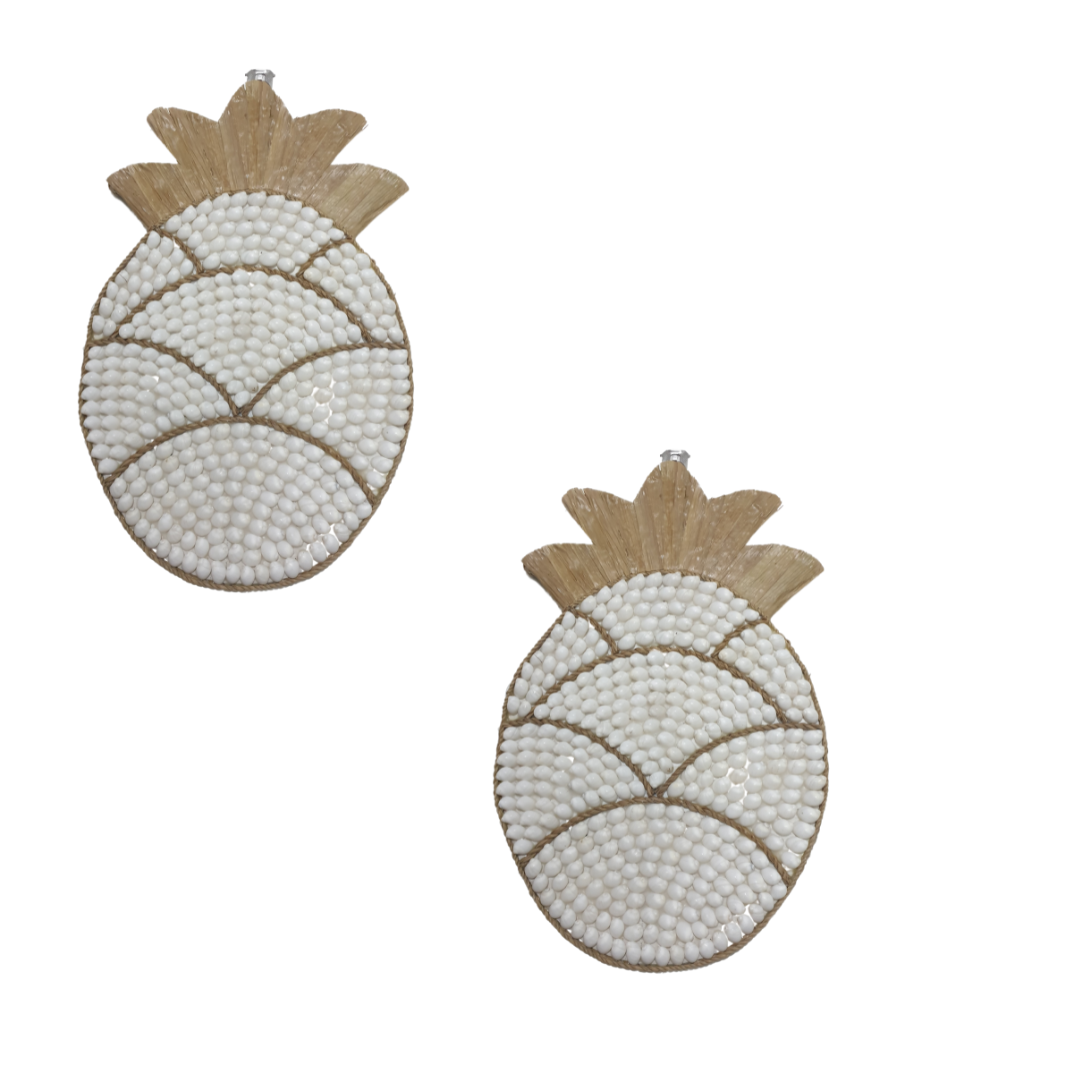 Tropical Pineapple Shell Wall Art