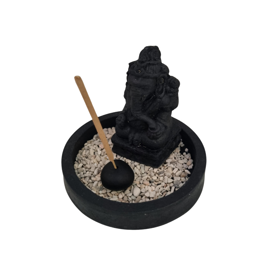 Stone Carved Statues Incense Holder Ganesha