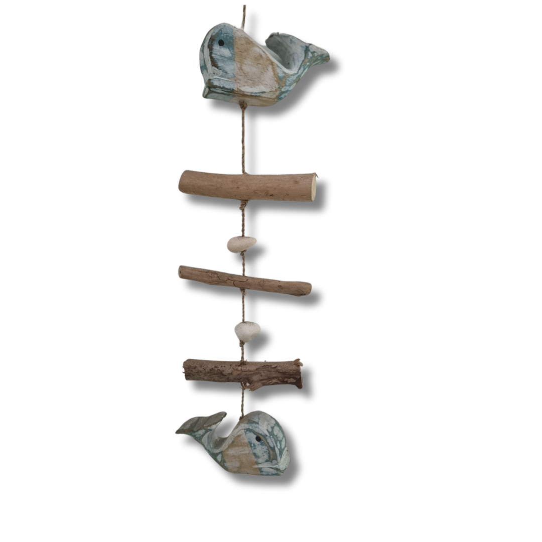 Driftwood Hanging Decorative Art DRI002 Whale