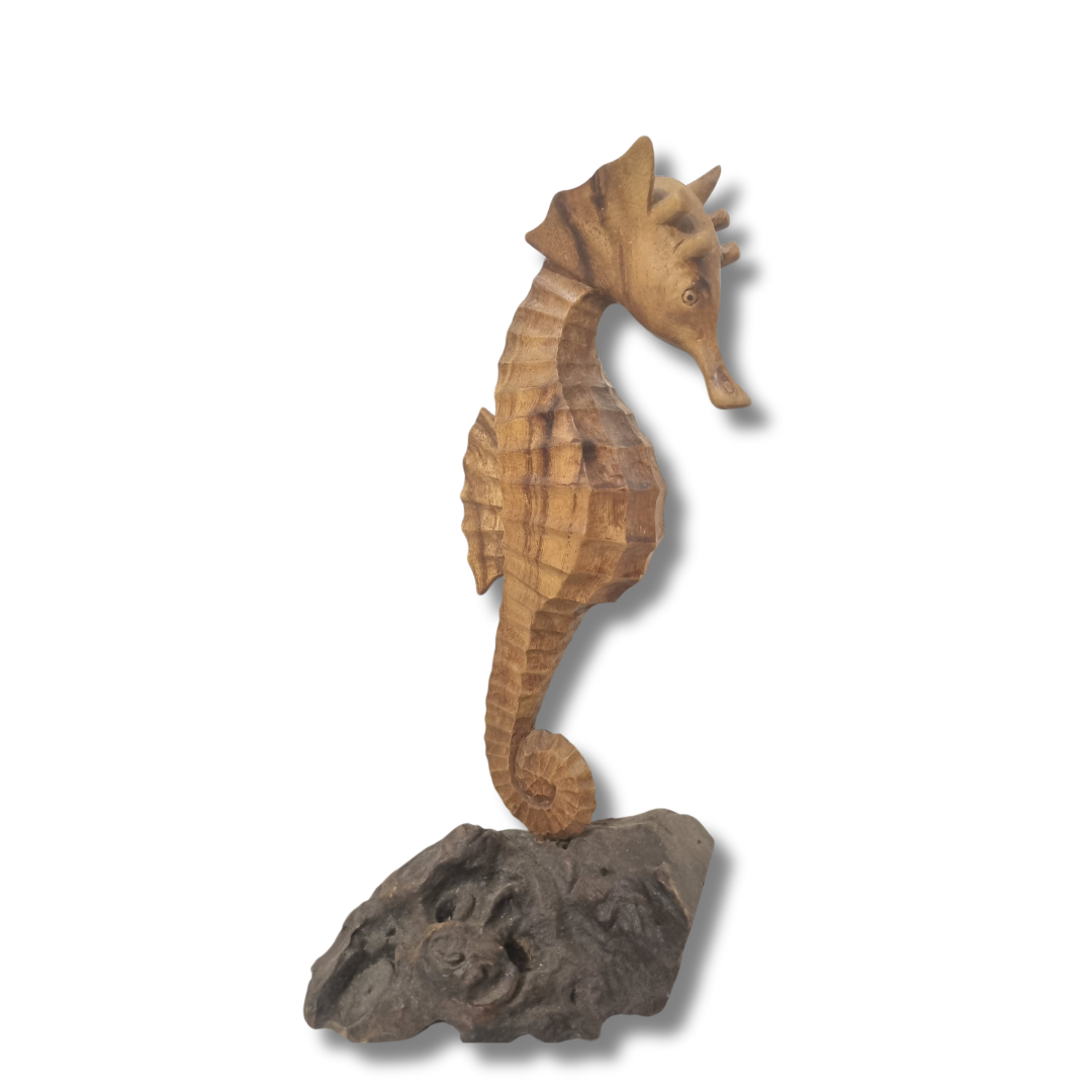 Seahorse Wooden Carved Design