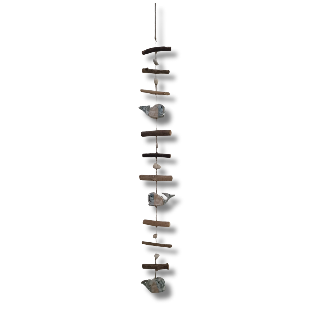 Driftwood Hanging Decorative Art DRI002 Whale