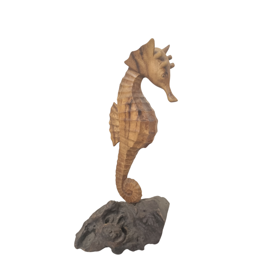 Seahorse Wooden Carved Design