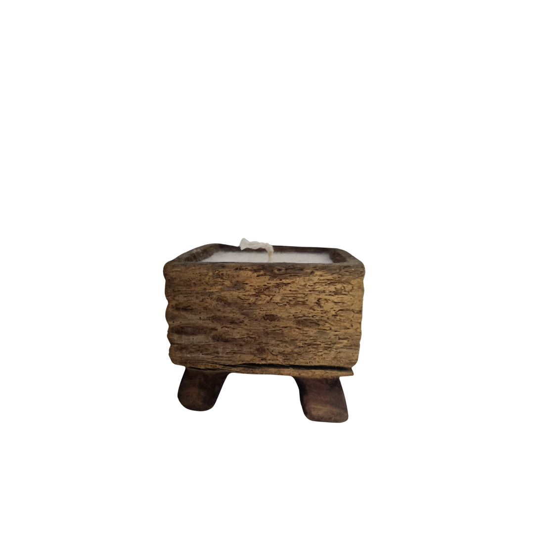 Rustic Wooden Candles