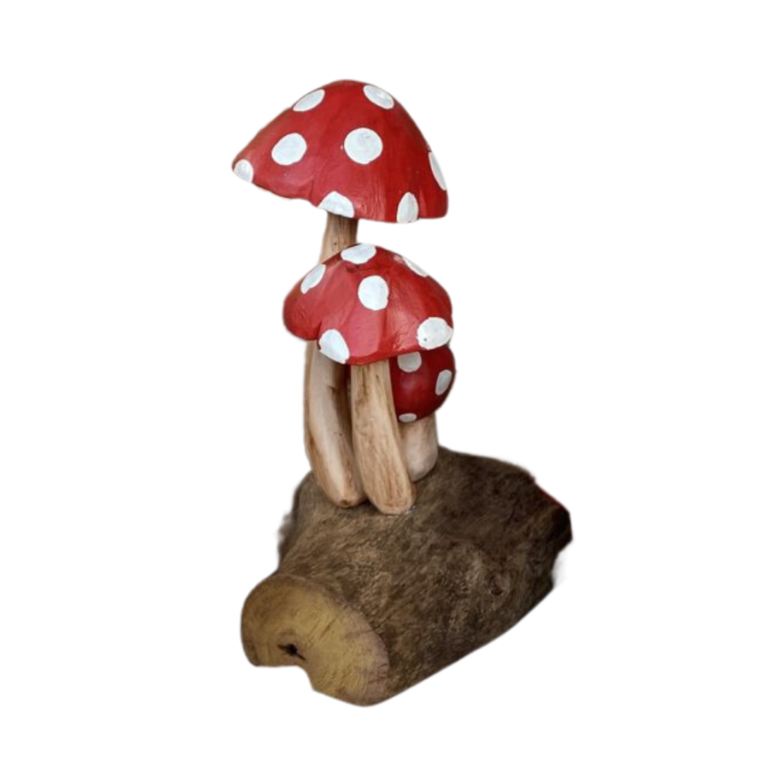 Red Top Mushroom Carving