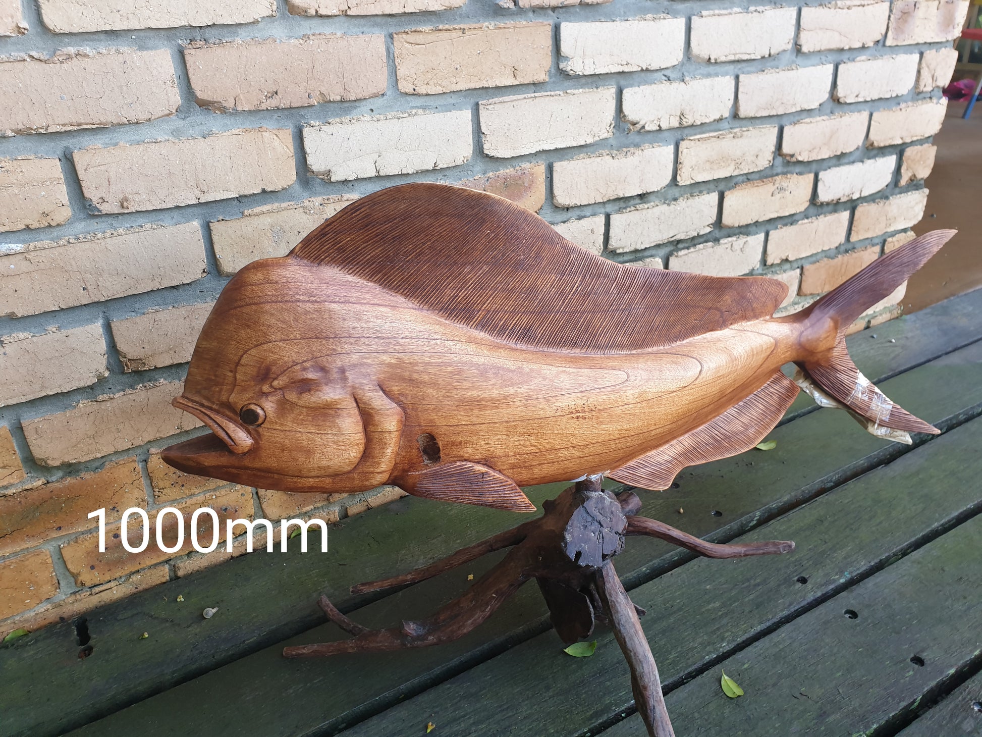 Mahi Mahi Sculpture Wood Carving