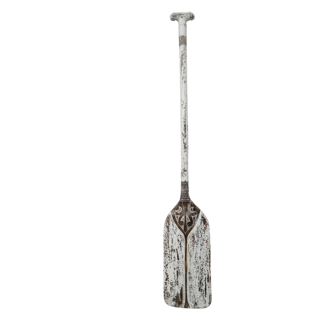 Tribal Carved Wooden Paddle