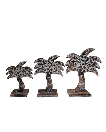 Rustic Wooden Palm Trees