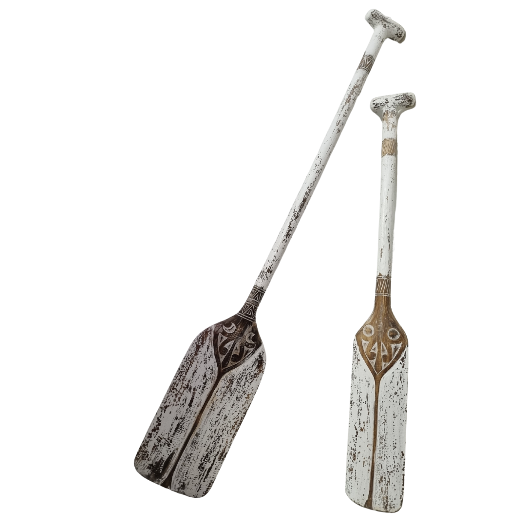 Tribal Carved Wooden Paddle