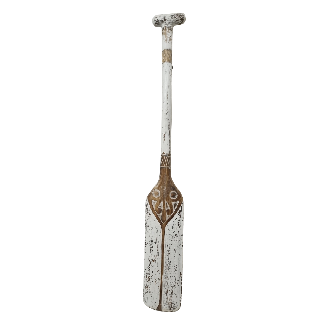 Tribal Carved Wooden Paddle