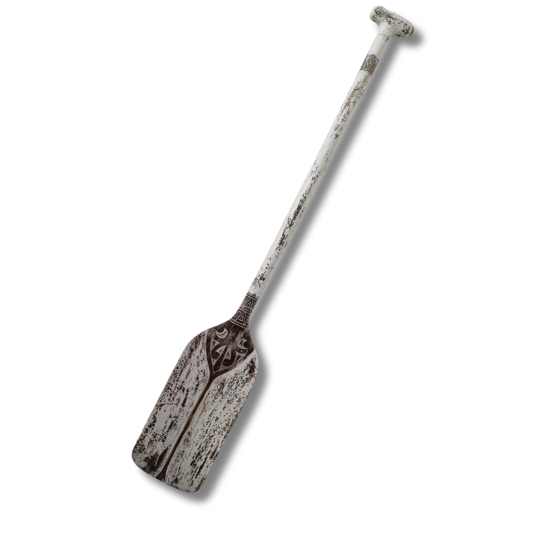 Tribal Carved Wooden Paddle