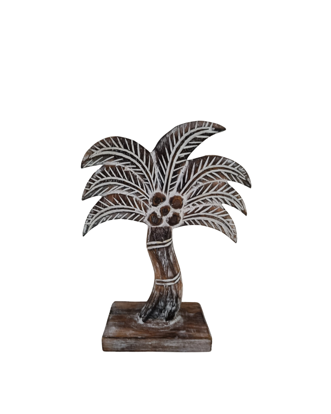 Rustic Wooden Palm Tree