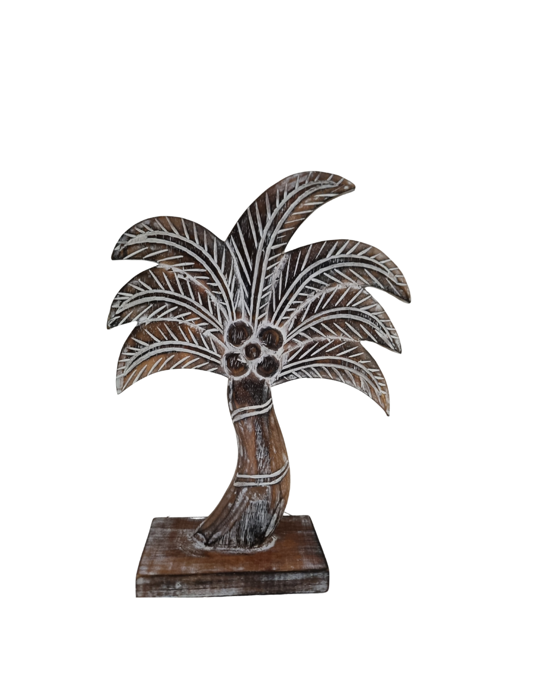 Rustic Wooden Palm Tree