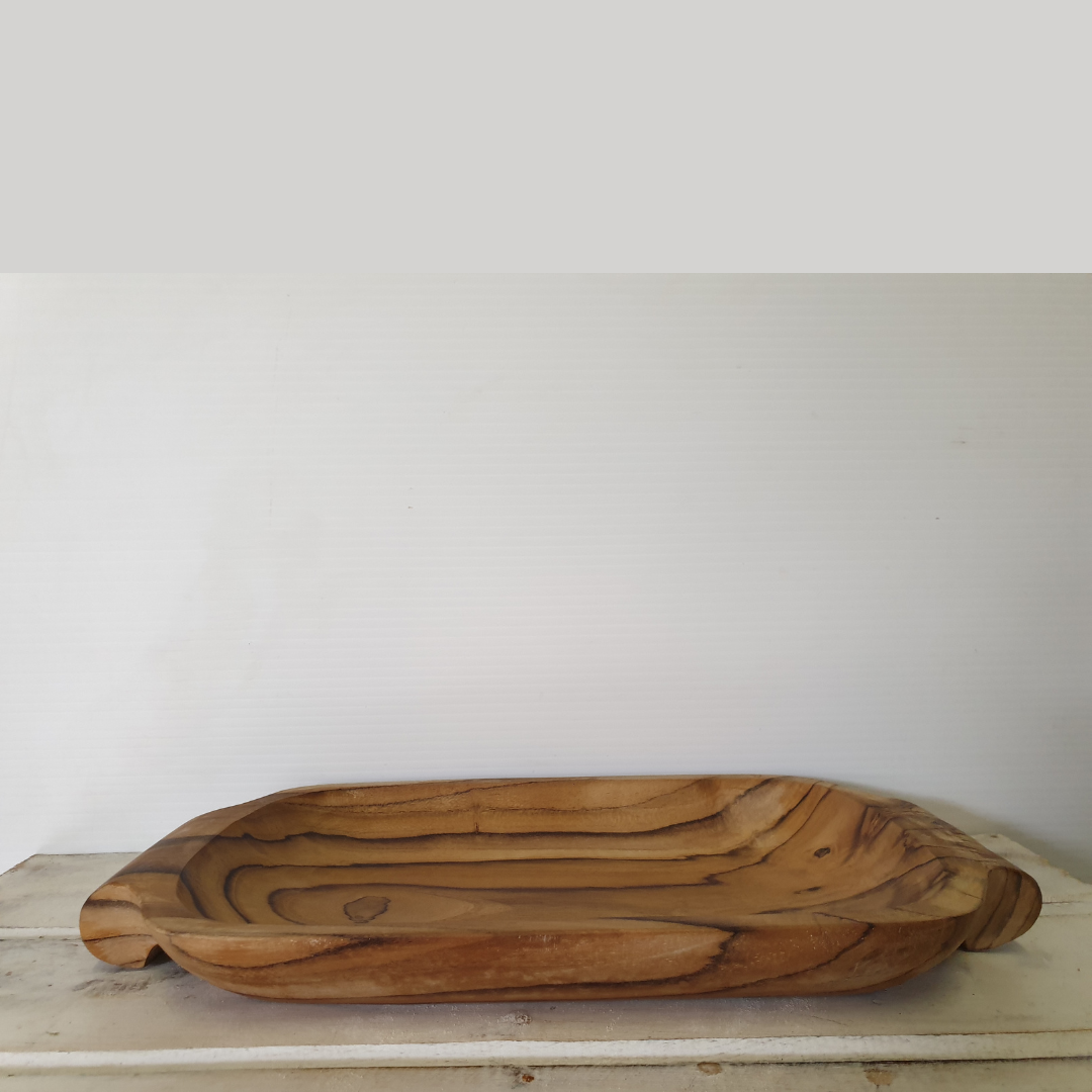 Traditional Wooden Serving Tray
