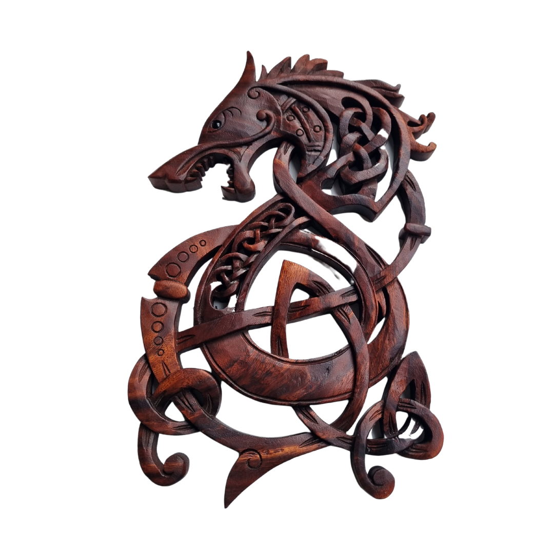Dragon Sculpture Wooden Wall Art 