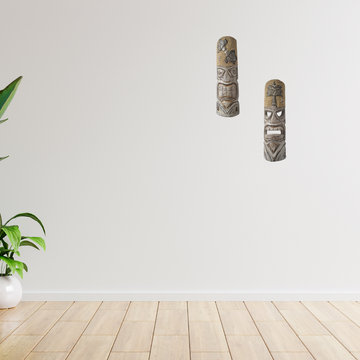 Tiki Bar Mask Wall Art: Island Decor
