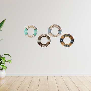 Buoy Wall Wooden Signs – Coastal Rustic Décor