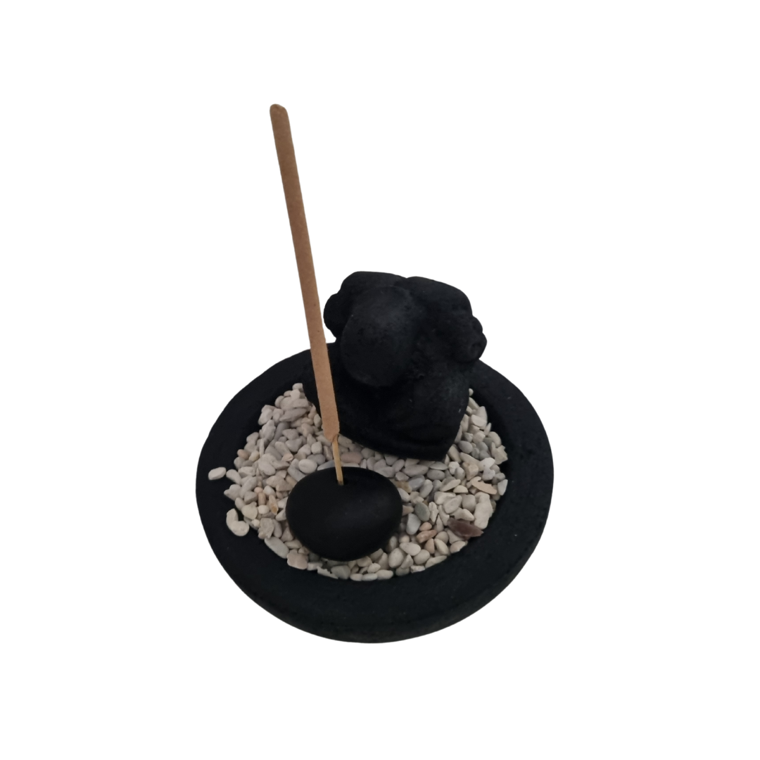 Stone Carved Statues Incense Holder Shoalin