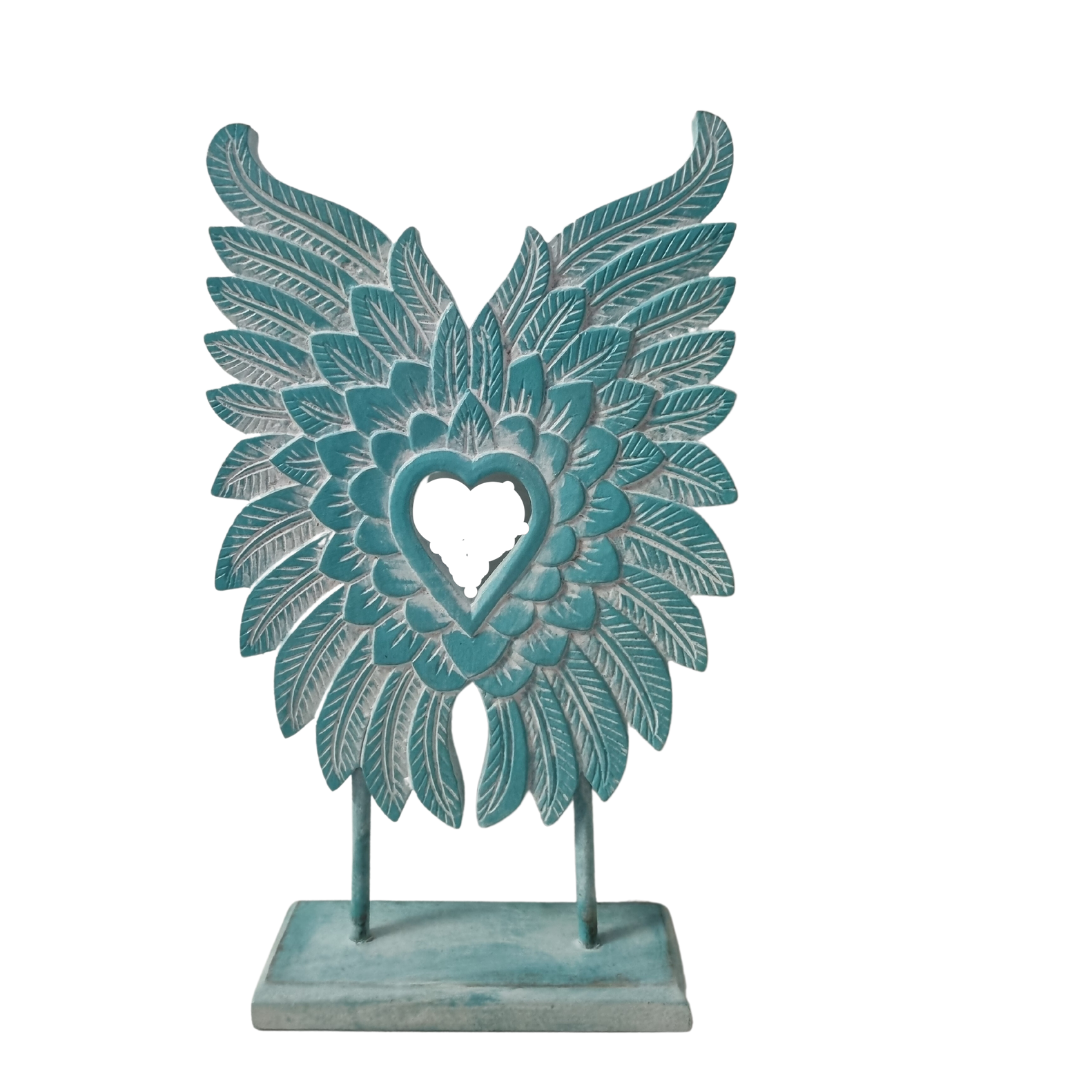 Decorative Angel Wings On A Stand