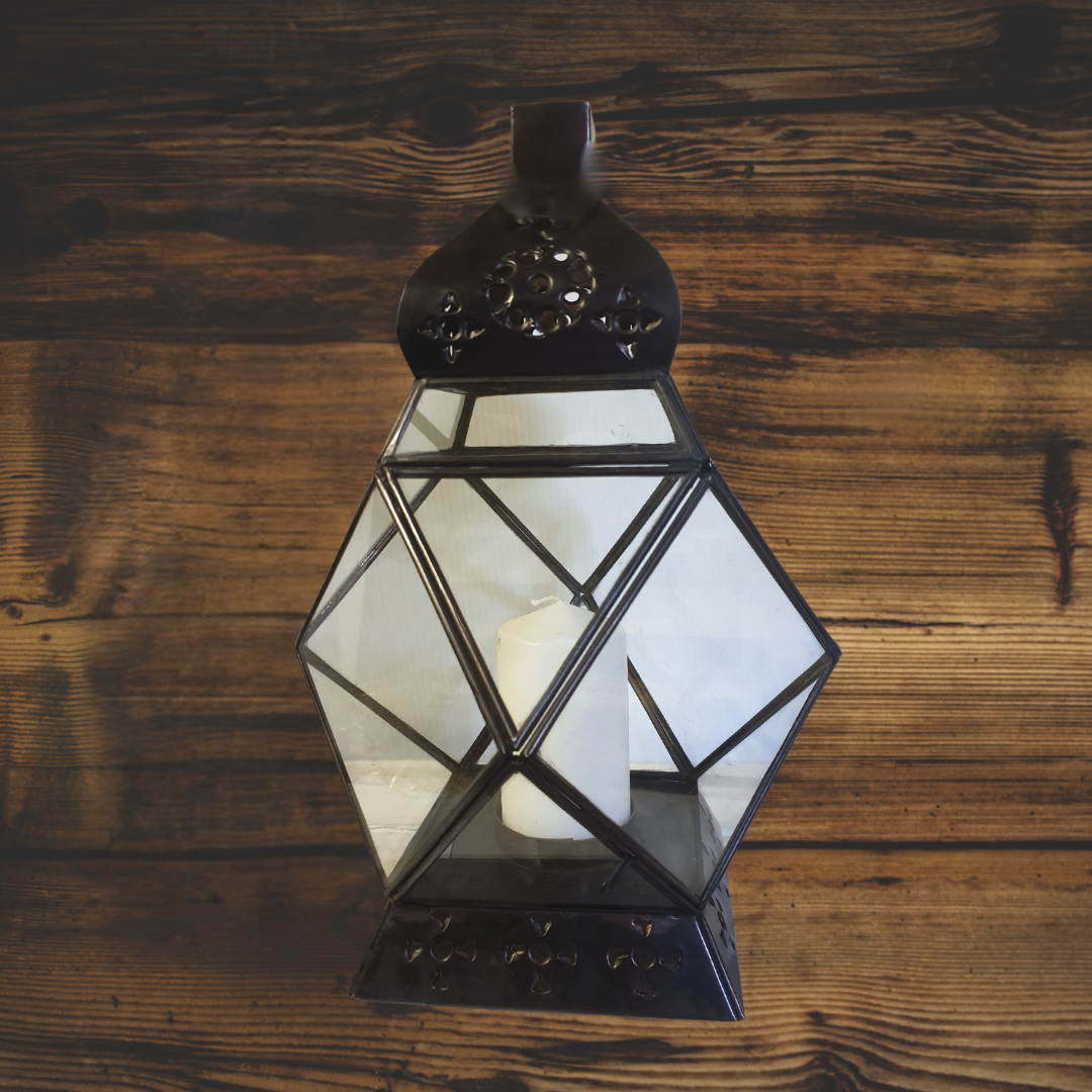 Rustic Metal Lantern Decor