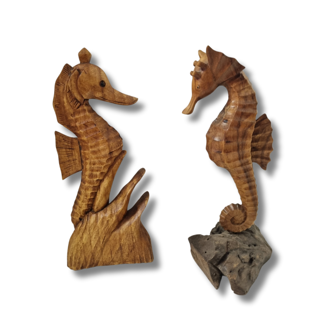 Seahorse Wooden Carved Design