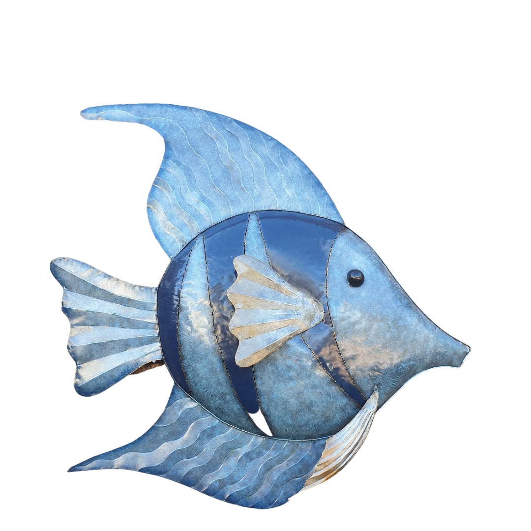 Blue Angel Fish Metal Craft