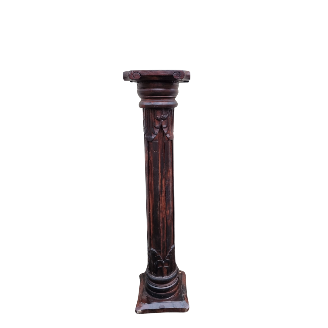 Wooden Hand Carved Pillar