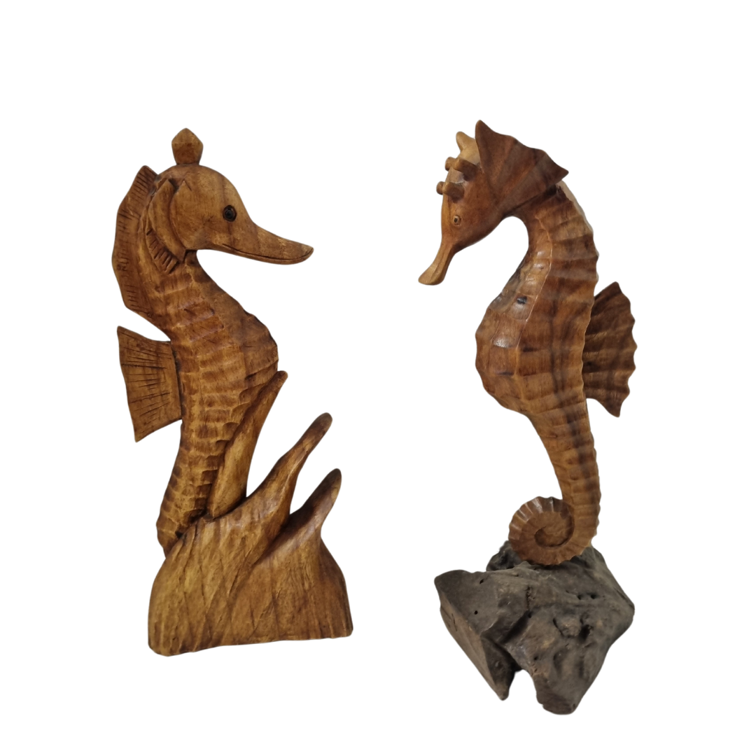 Seahorse Wooden Carved Design