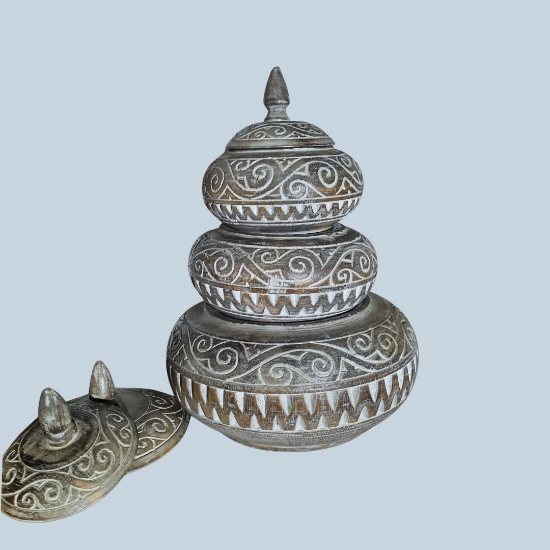 Boho Harmony Wooden Bowl Collection