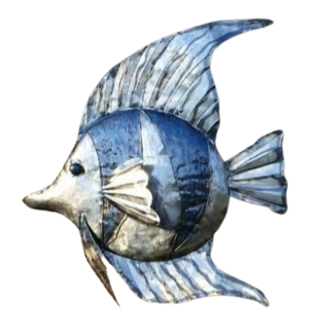 Silver Angel Fish Metal Craft