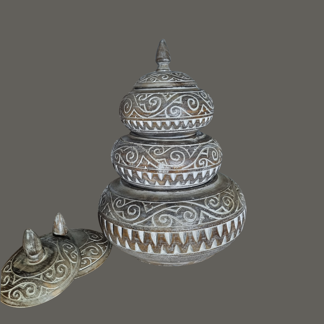 Boho Harmony Wooden Bowl Collection