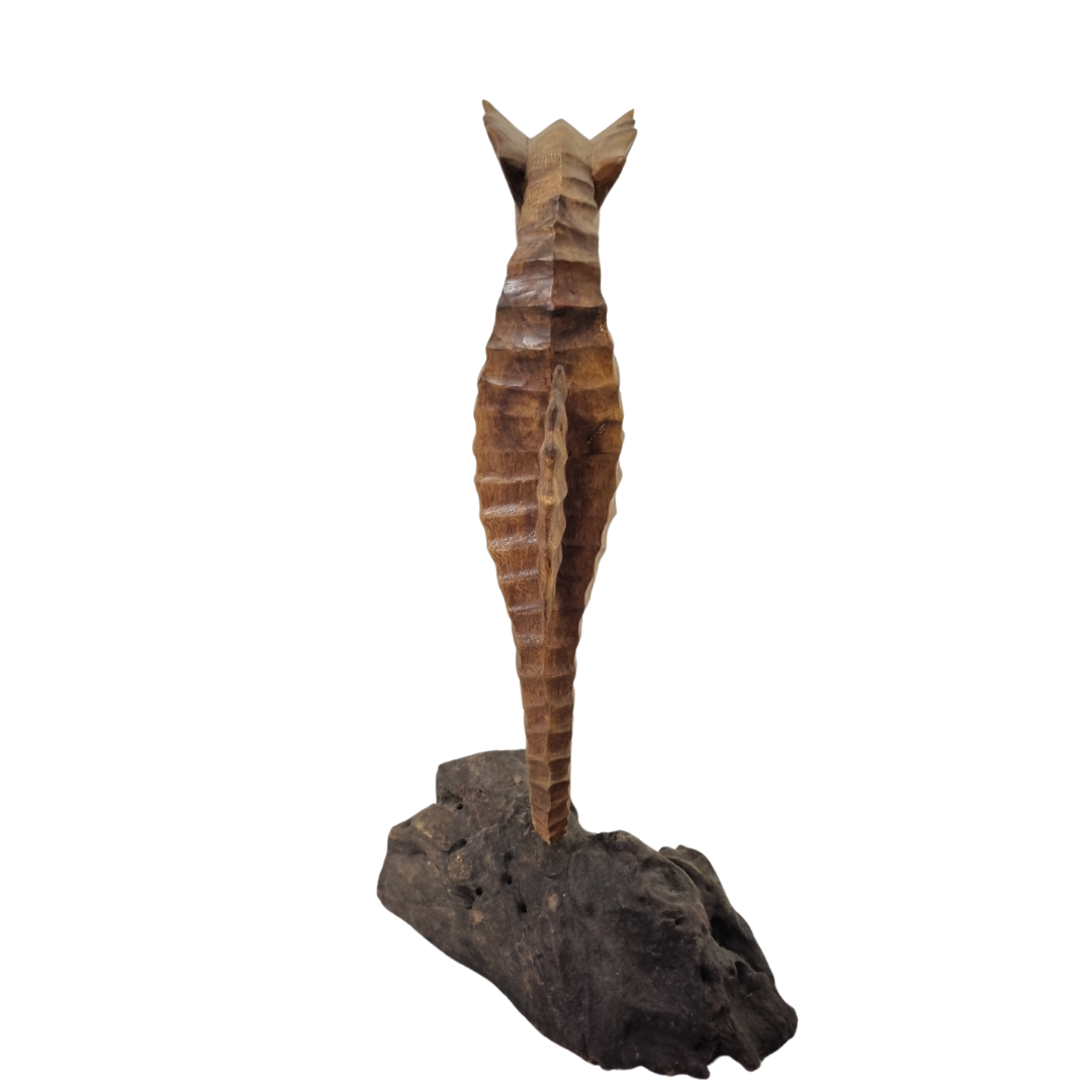 Seahorse Wooden Carved Design
