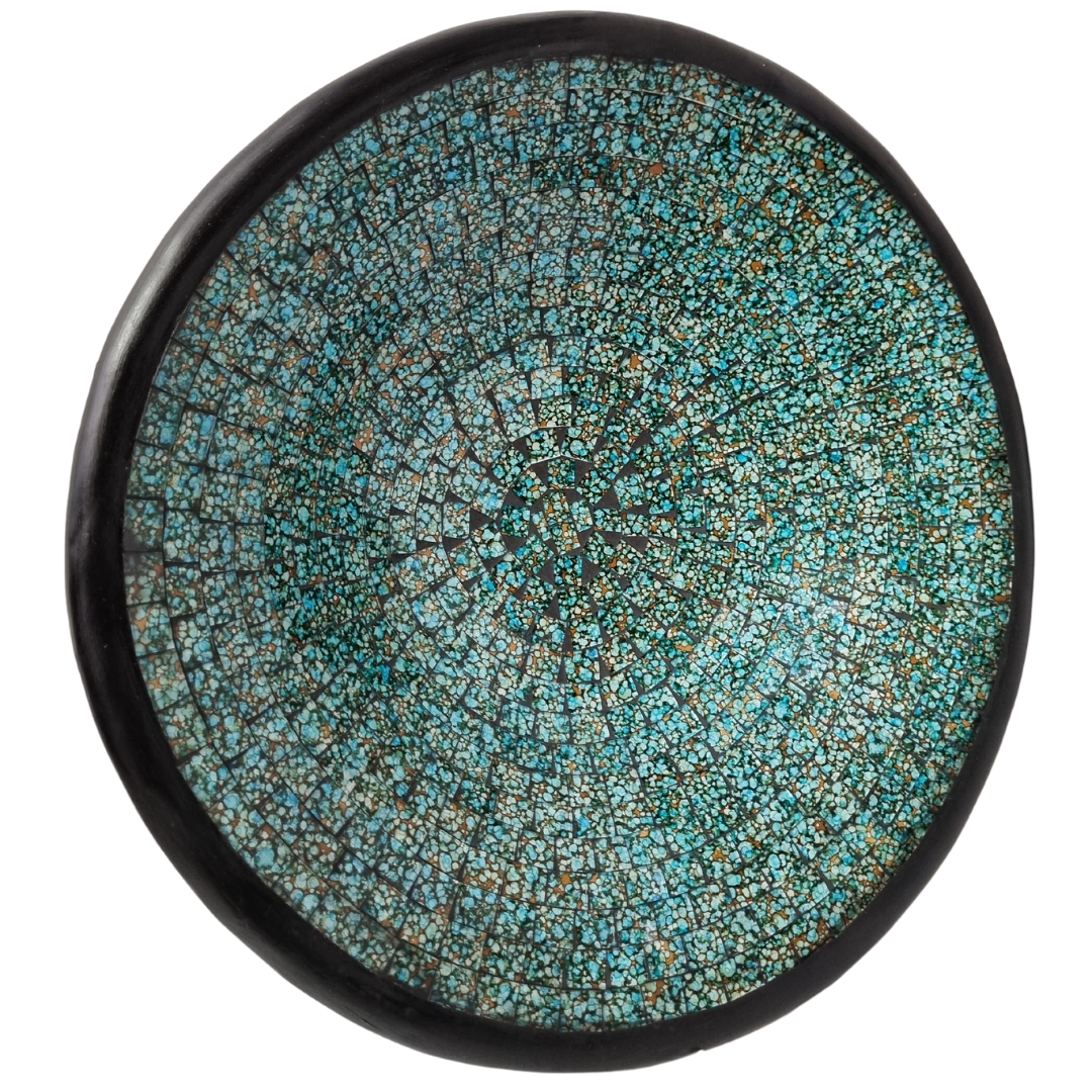 Turquoise Mosaic Tile Decorative Bowl