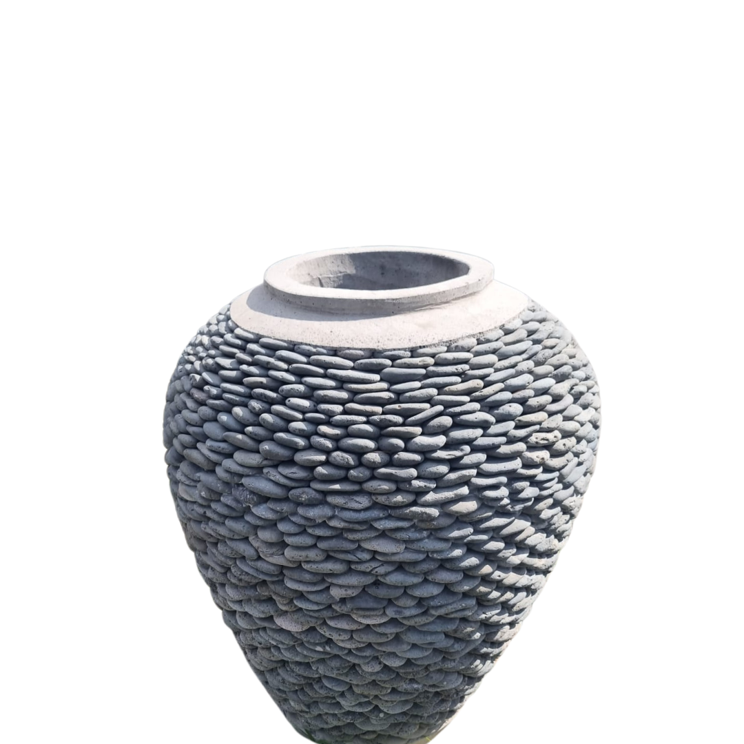 Balinese Pebble Garden Pots