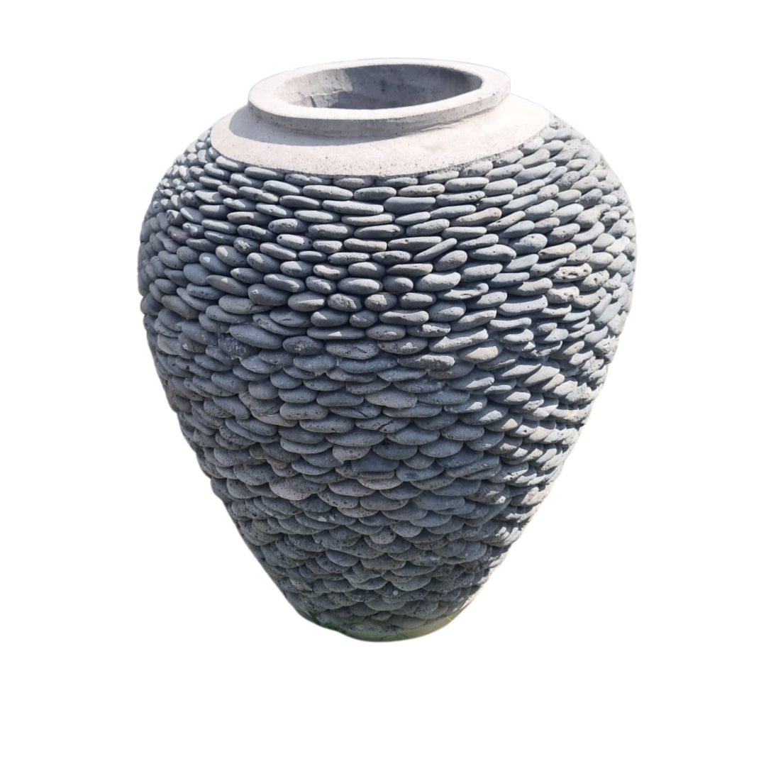 Balinese Pebble Garden Pots