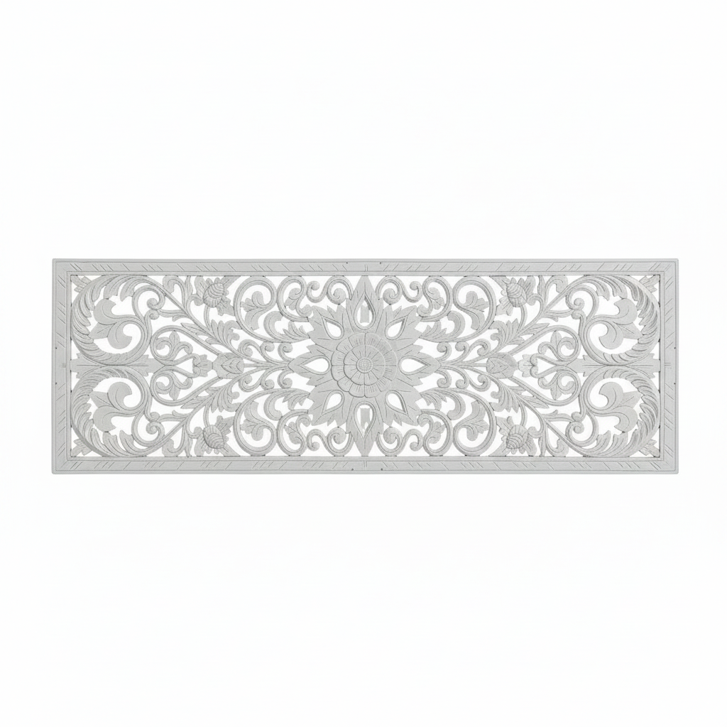 decorative wall art piece set on white background