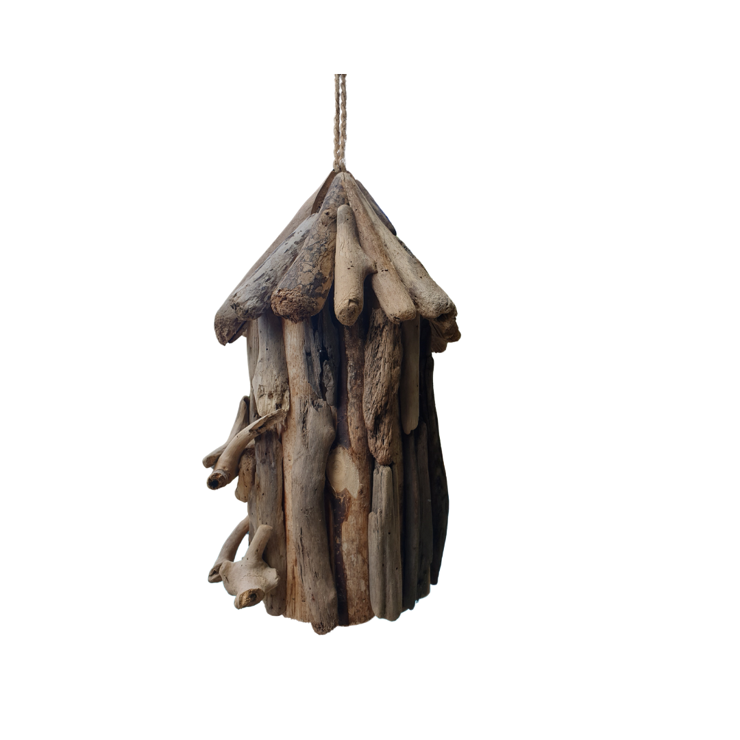 Driftwood Bird House Twin Door style 2