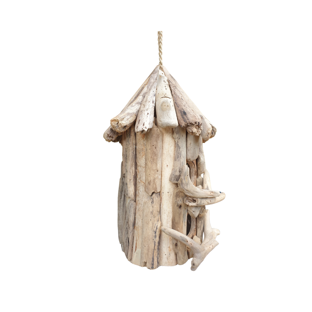 Driftwood Bird House Twin Door style 2
