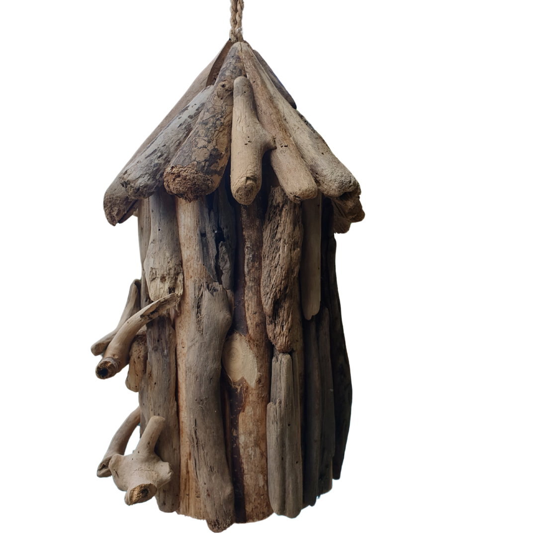 Driftwood Bird House Twin Door style 2