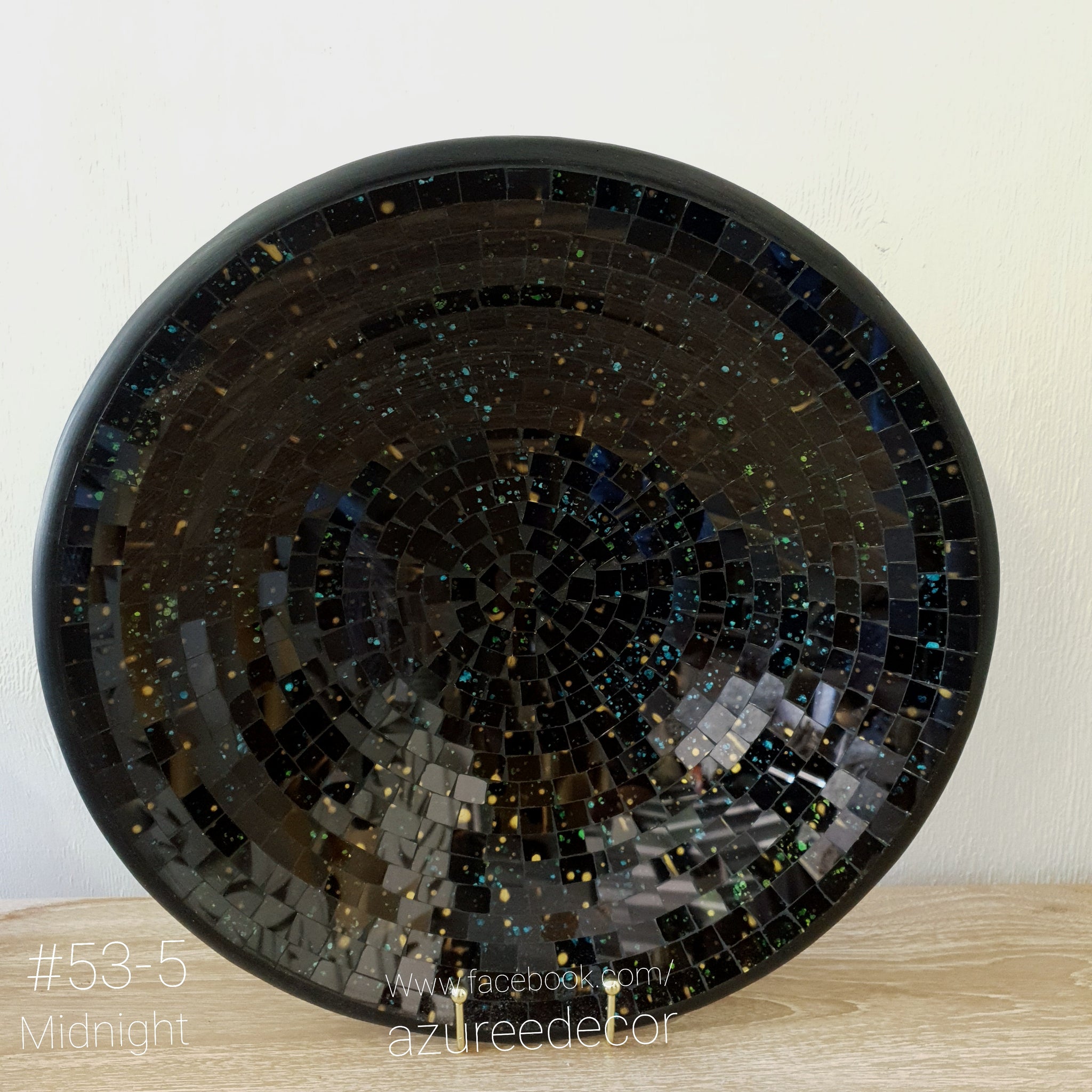  Black Night Mosaic Bowl
