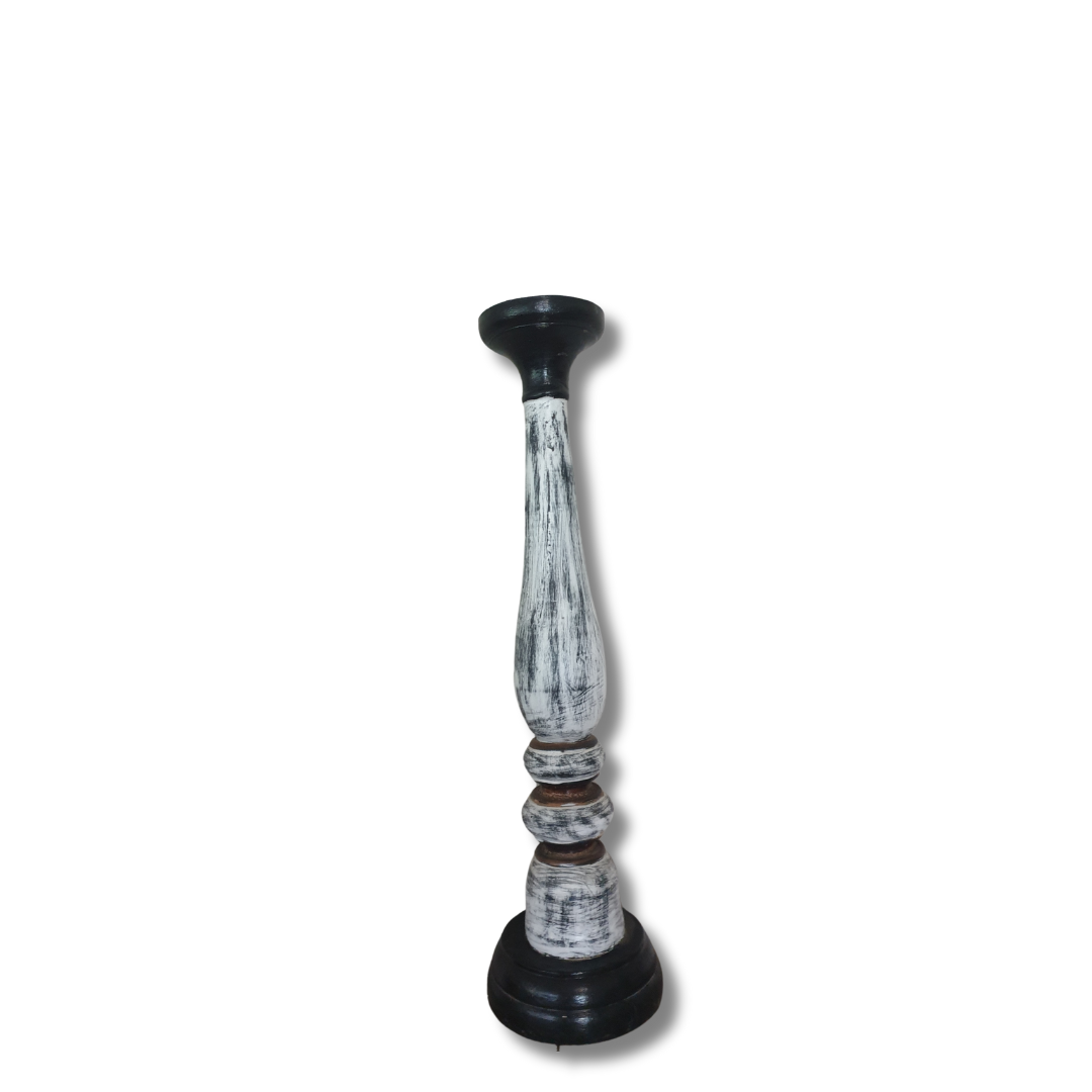 candle holder on white wall