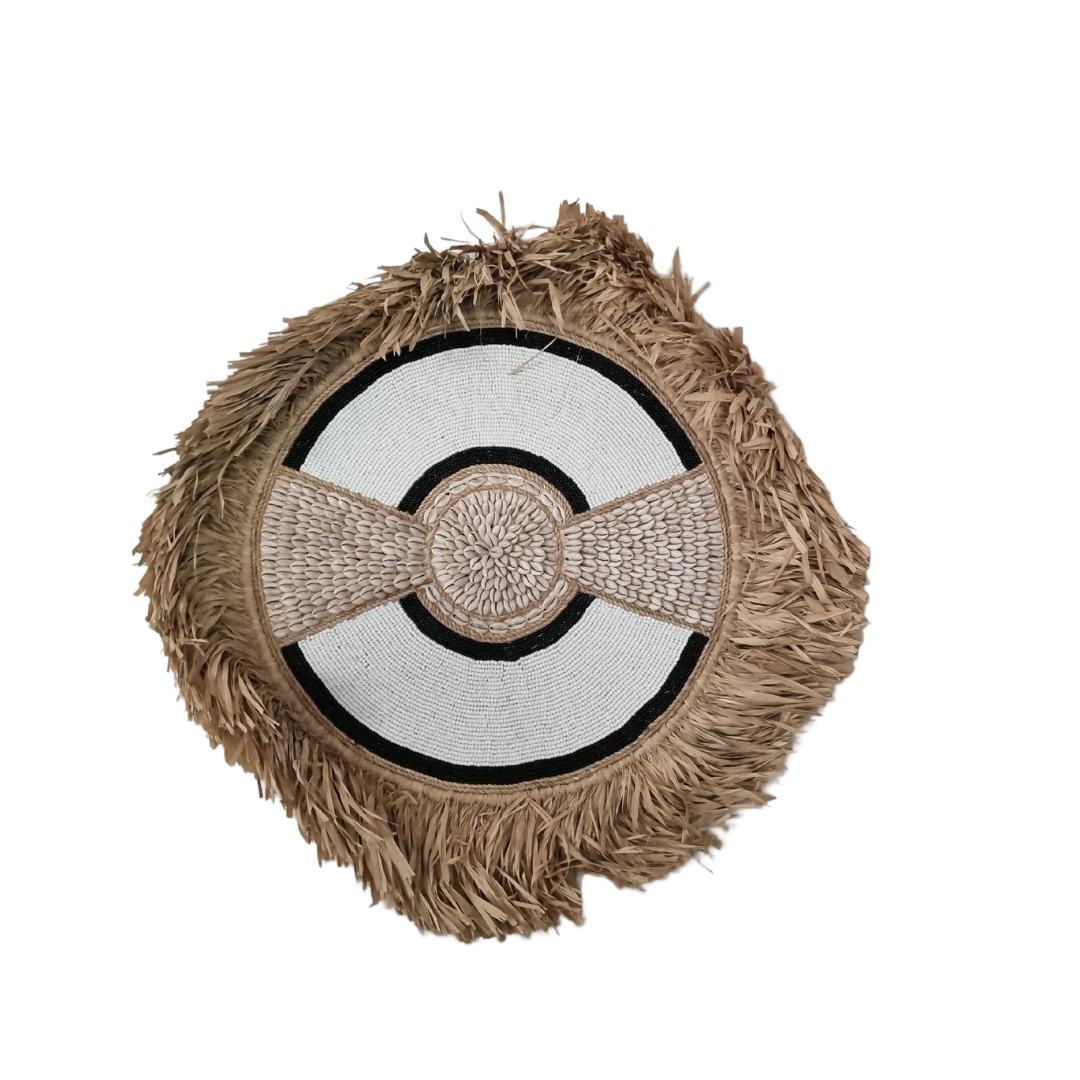 Boho Style Shield Wall Art Black