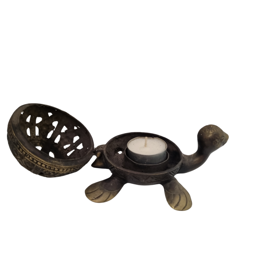 Brass Turtle Tea Light Holder
