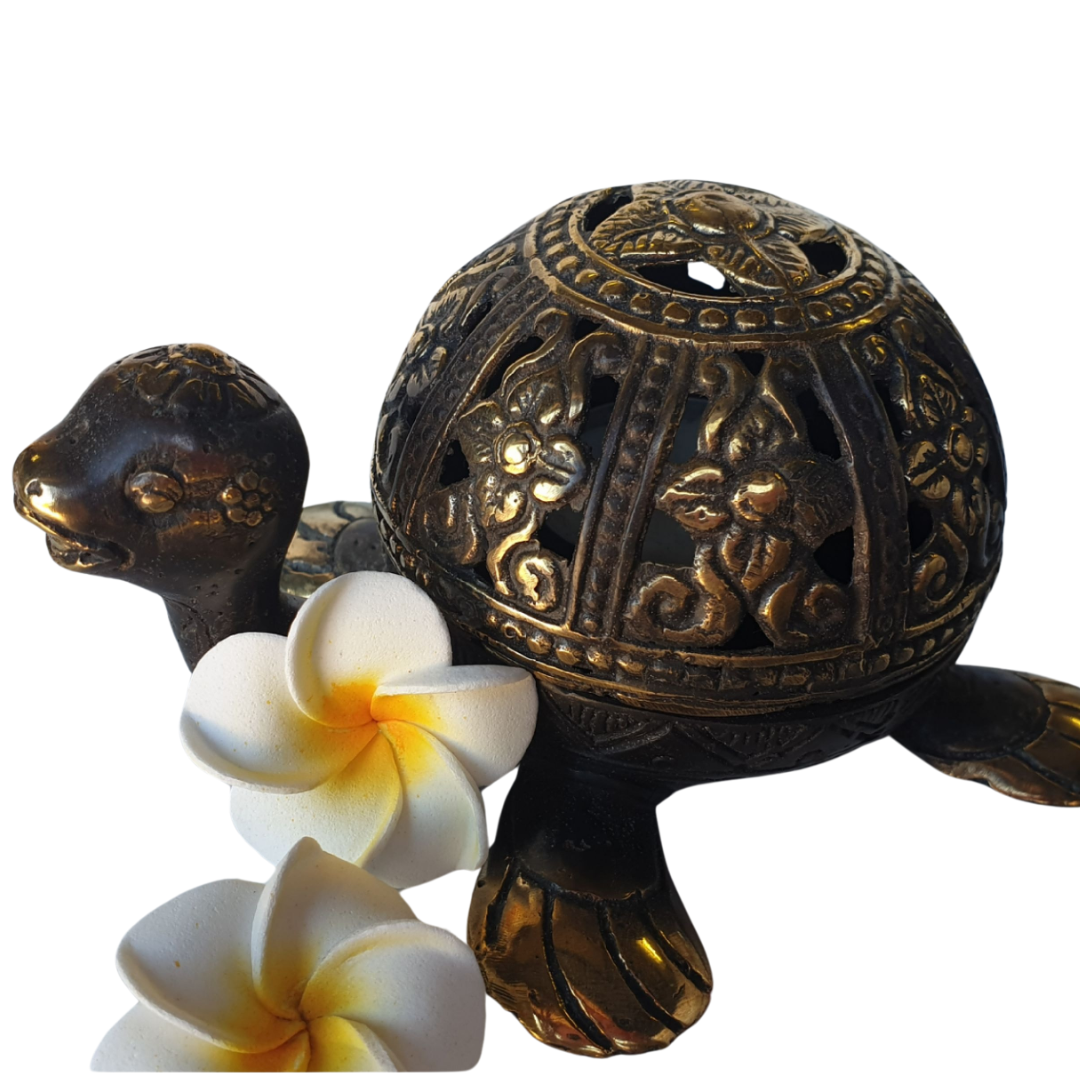 Brass Turtle Tea Light Holder