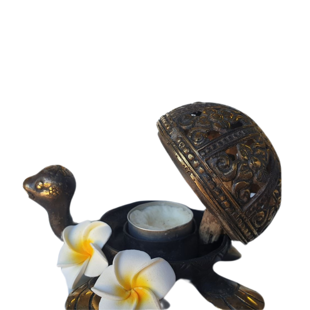 Brass Turtle Tea Light Holder